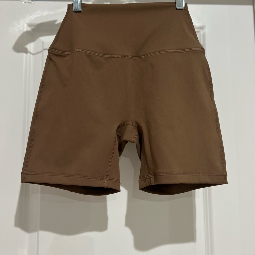 Set Active Luxform High-Waist Women’s Brown Bike Shorts Athletic Shorts